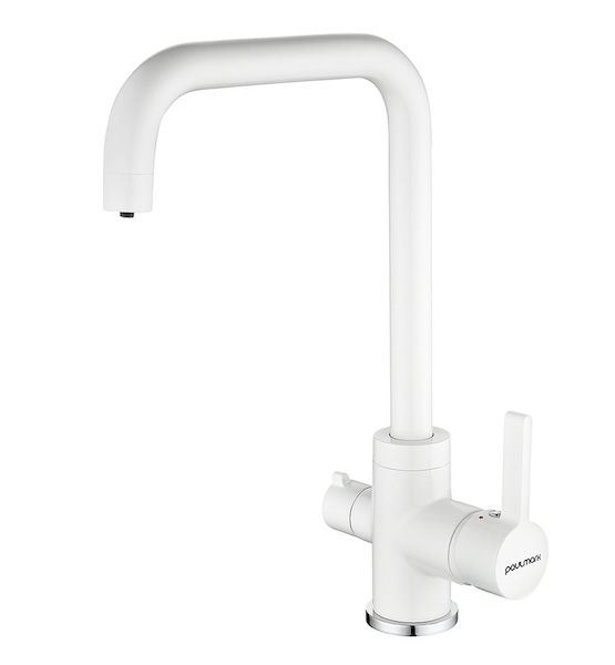Paulmark Комбинированный смеситель LOGAS Lo213021-431TW белый матовый