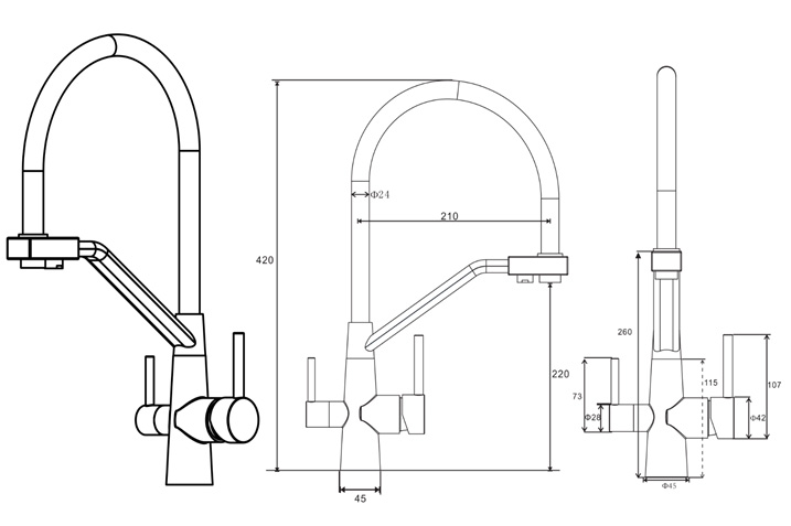 Схема к смесителю Ниагара (25689)