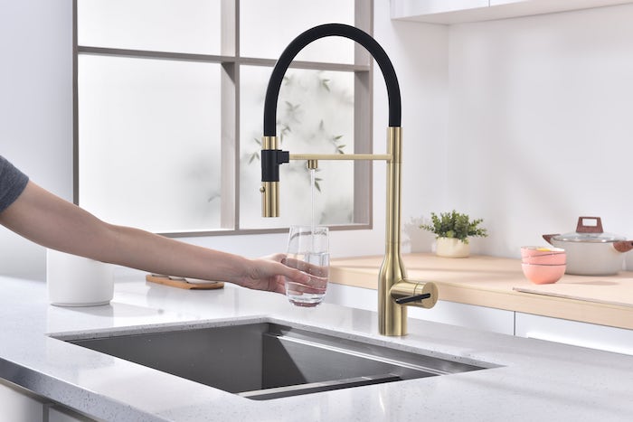 Paulmark Комбинированный смеситель MAGNETO ONE Ma213188-SBG золото