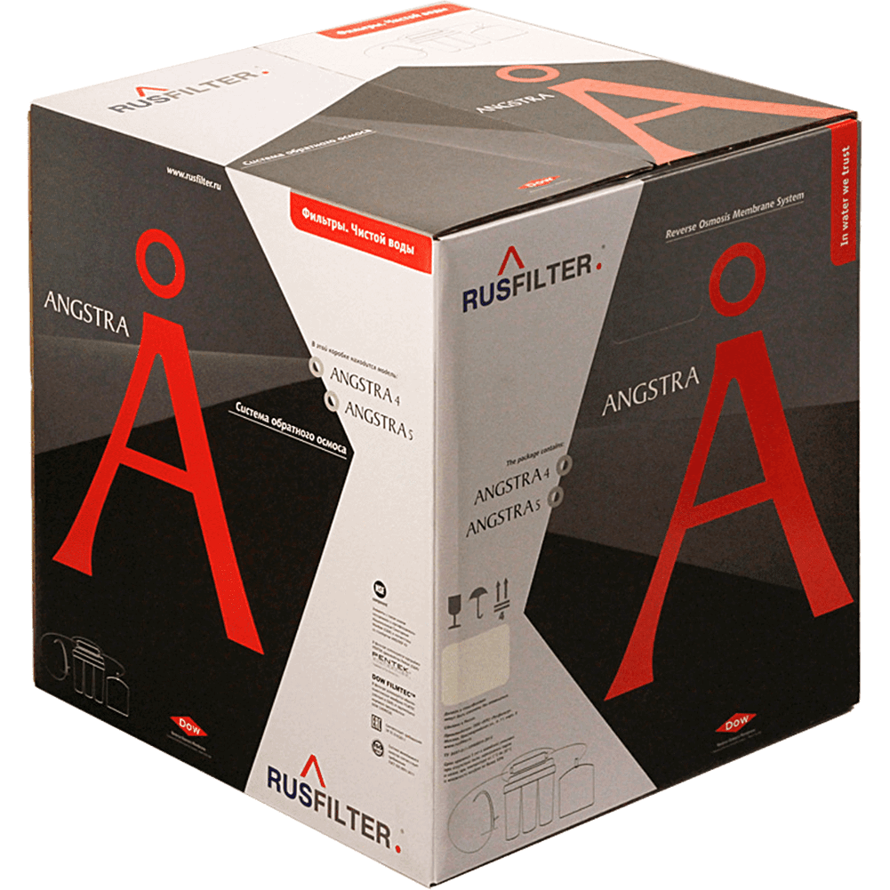 Упаковка системы обратного осмоса Angstra R-6Ch