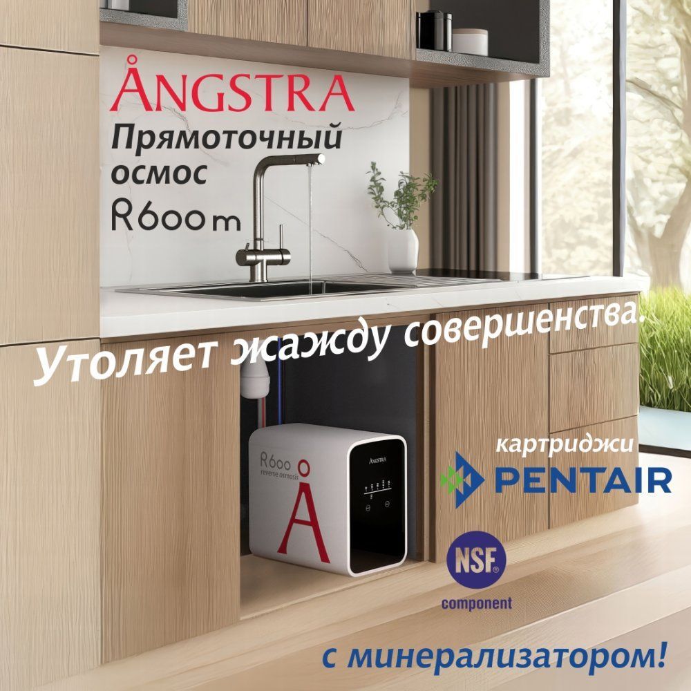 Премиальная система обратного осмоса Angstra R-600m (без крана)