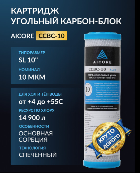Угольный картридж AICORE CCBC-10