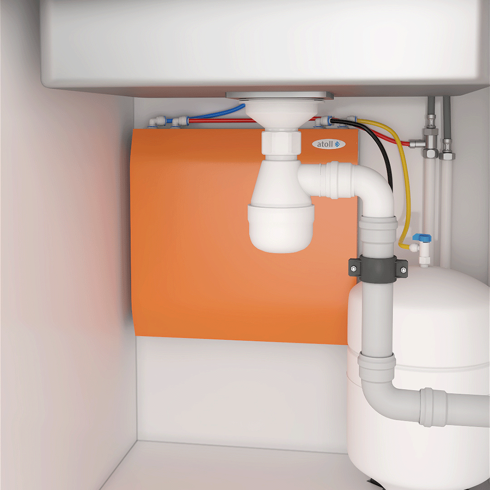 Пример размещения фильтра Atoll Slim A-4200 STDA