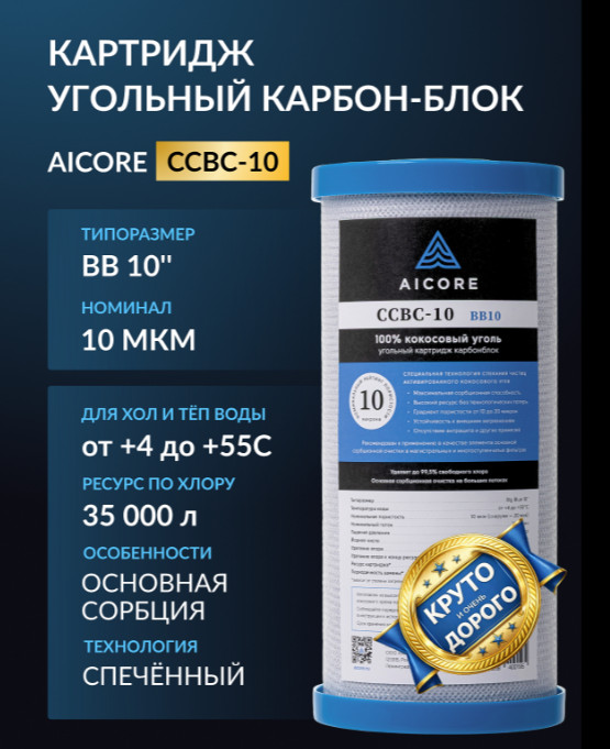 Угольный картридж AICORE CCBC-10 BB10