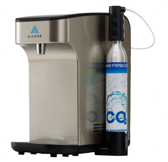 Настольный диспенсер с газацией воды AICORE DCT002-S1-CAG-IL
