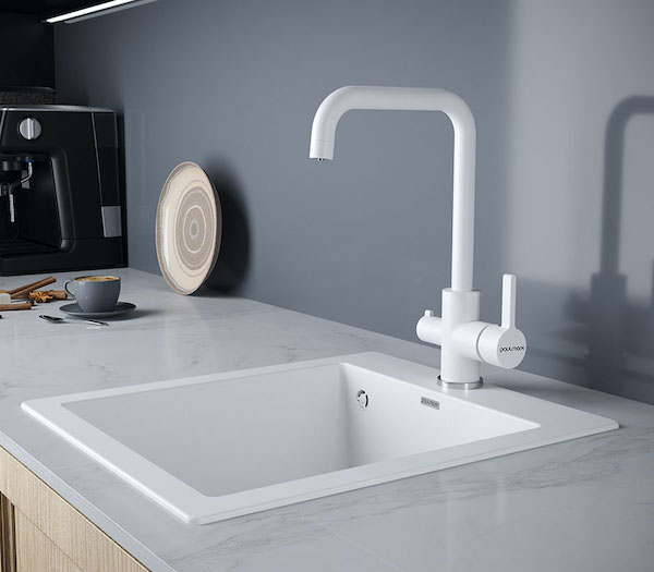 Paulmark Комбинированный смеситель LOGAS Lo213021-431TW белый матовый
