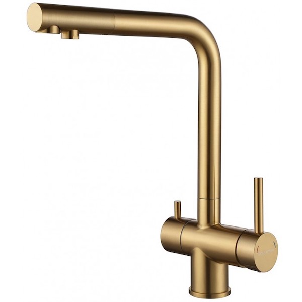 Paulmark Комбинированный смеситель SKALEN Sk213020-BG матовое золото