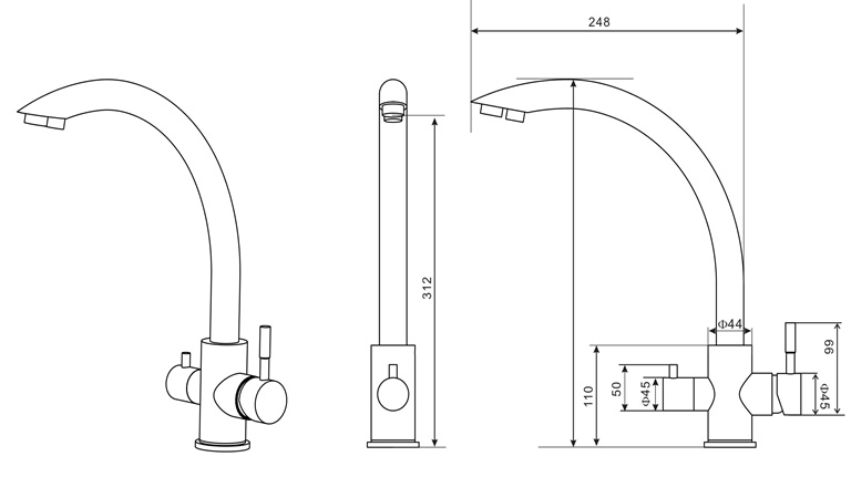 Размеры Гейзер Игуасу (25690)