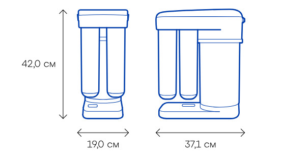 Габариты Аквафор DWM-101SN Морион