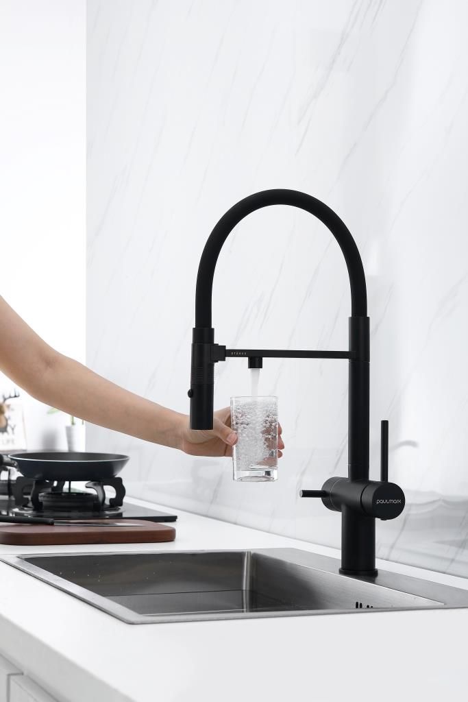 Paulmark Комбинированный смеситель GRAVITY Gr213118-401 антрацит