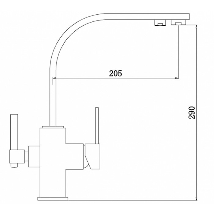 Zorg Комбинированный смеситель ZR 332 YF хром