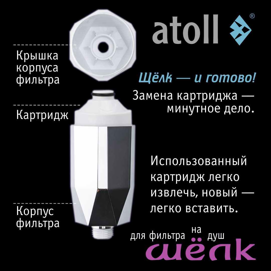 Atoll Картридж фильтра для душа ШЁЛК