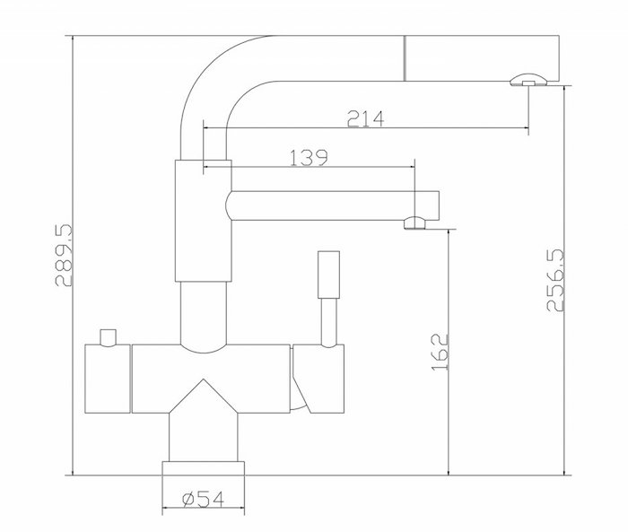 Zorg Комбинированный смеситель SZR-3216 GRAFIT графит