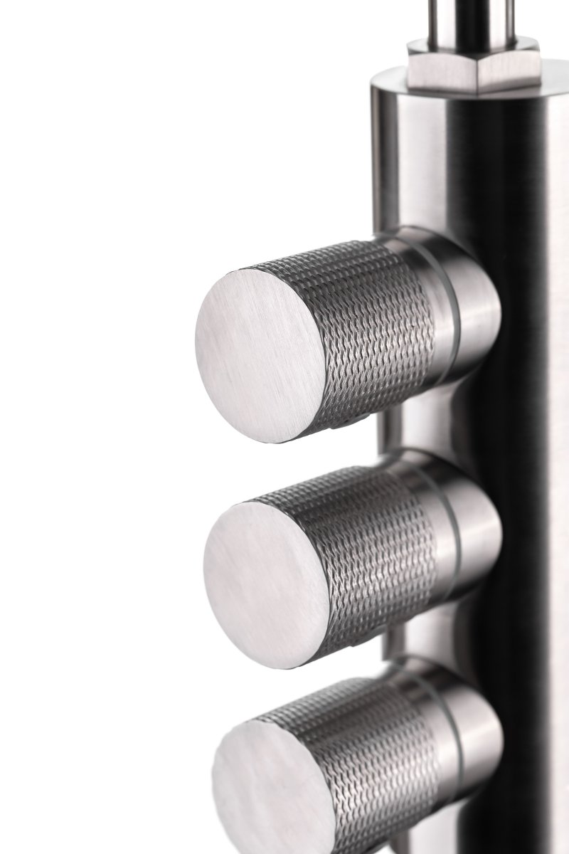 Гейзер Комбинированный смеситель Ханлен (25686) нерж. сталь