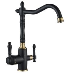 Zorg Комбинированный смеситель SH 812 BLACK BR бронза, черный металлик