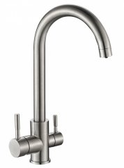 Zorg Комбинированный смеситель SH 713 INOX нерж. сталь