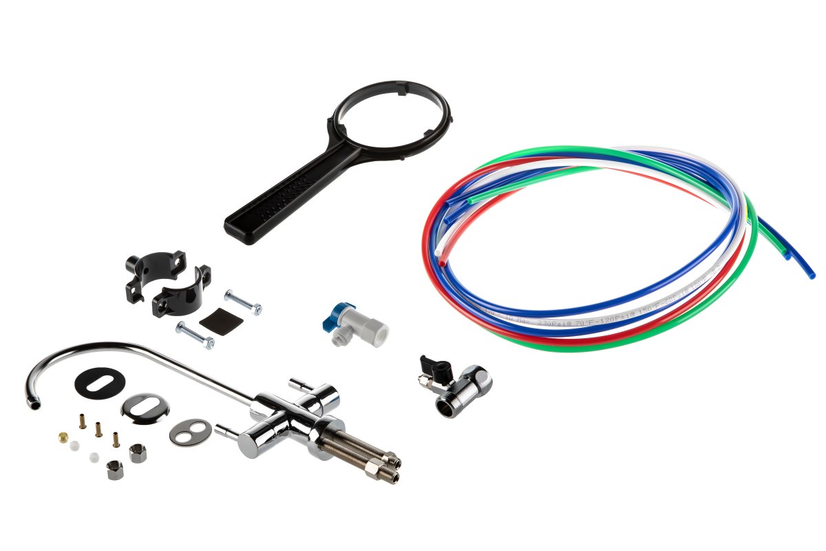 Комплектация монтажная системы обратного осмоса Гейзер Премиум (20051)