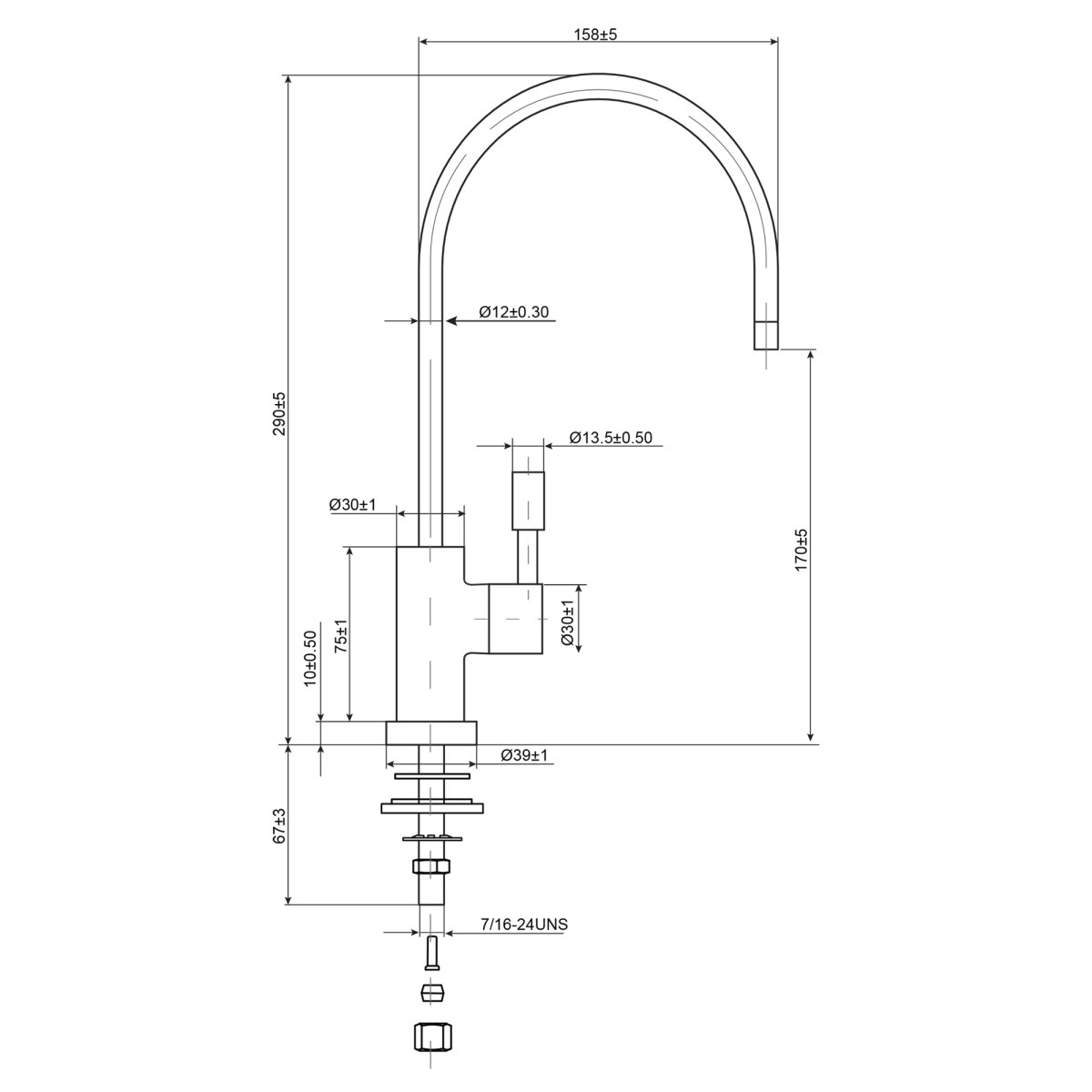 Гейзер Питьевой кран исп. №2 (25104)