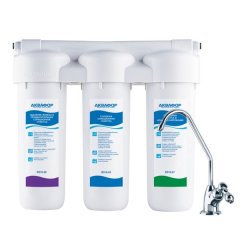 Проточный питьевой фильтр Аквафор Трио Fe для мягкой воды