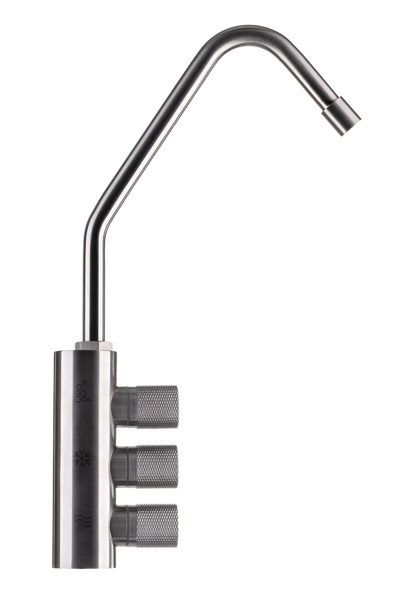 Гейзер Комбинированный смеситель Ханлен (25686) нерж. сталь