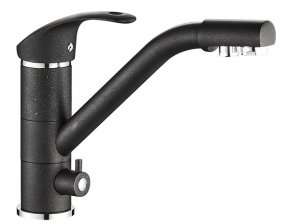 Zorg Комбинированный смеситель SH 321 BLACK CR хром, черный металлик