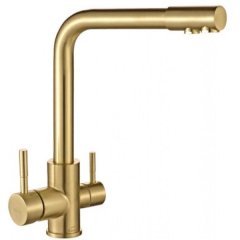 Zorg Комбинированный смеситель SH 801 INOX BR PVD бронза