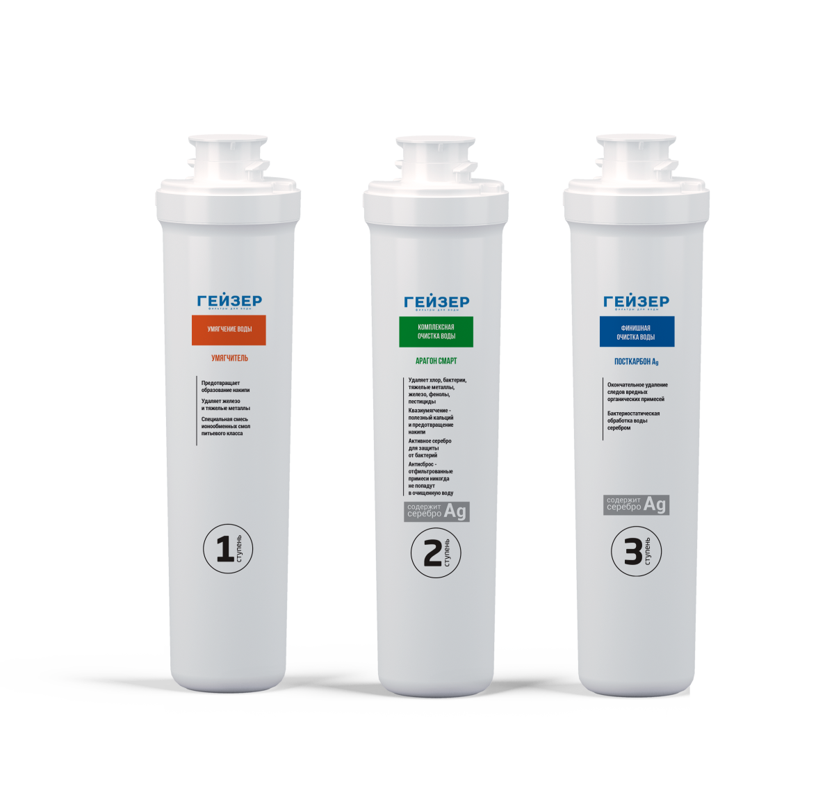 Гейзер Набор картриджей Смарт для жесткой воды (50095)