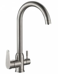 Zorg Комбинированный смеситель SH 723 INOX нерж. сталь