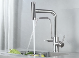 Zorg Комбинированный смеситель SH 091 INOX нержавеющая сталь