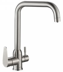 Zorg Комбинированный смеситель SH 725 INOX нерж. сталь