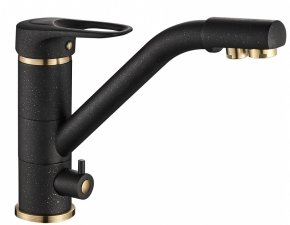 Zorg Комбинированный смеситель SH 321 BLACK BR бронза, черный металлик