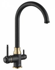 Zorg Комбинированный смеситель SH 763 BLACK BR бронза, черный металлик