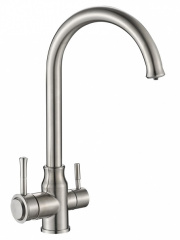 Zorg Комбинированный смеситель SH 763 INOX (нерж. сталь)