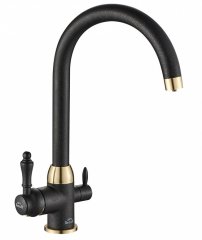 Zorg Комбинированный смеситель SH 723 BLACK BR бронза, черный металлик